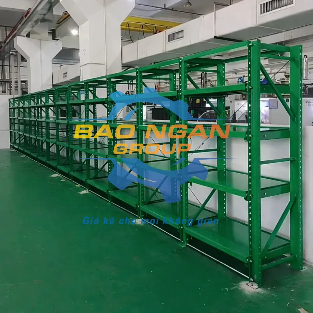 Giá kệ màu xanh lá Bảo Ngân