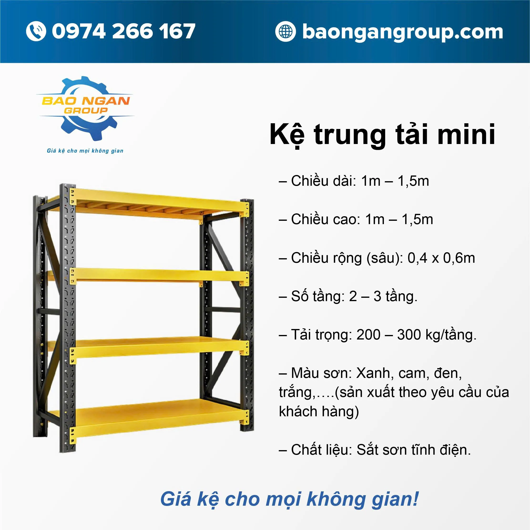 Kệ trung tải mini
