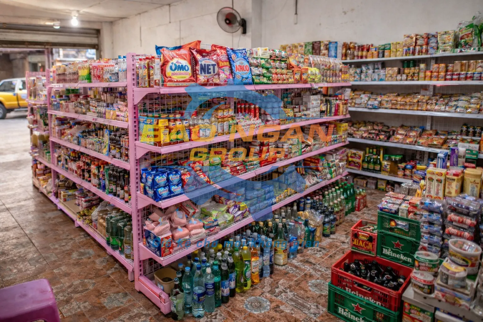 Kệ đơn lưng lưới màu đông