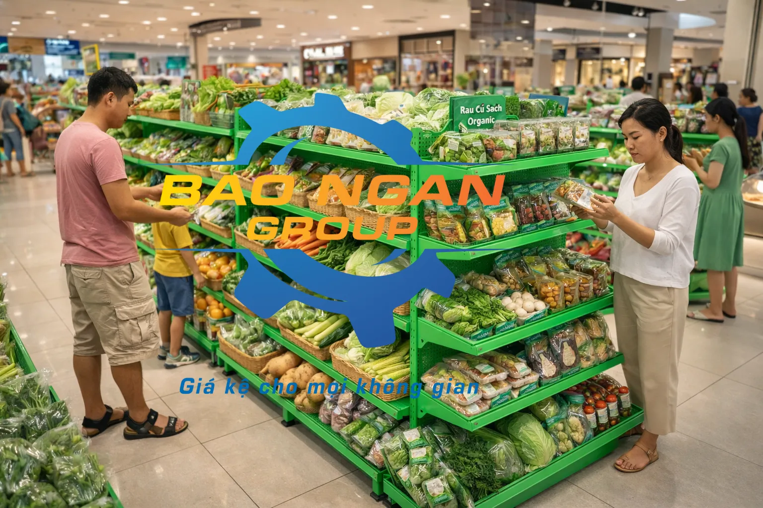 Kệ tôn đục lỗ màu xanh lá