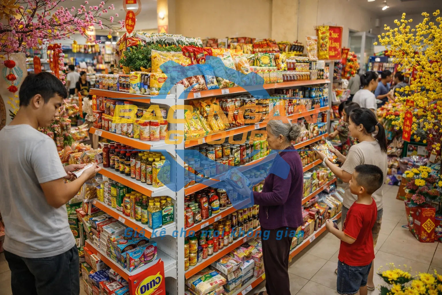 Kệ tôn liền 5 tầng Cao 180cm Dài 70cm